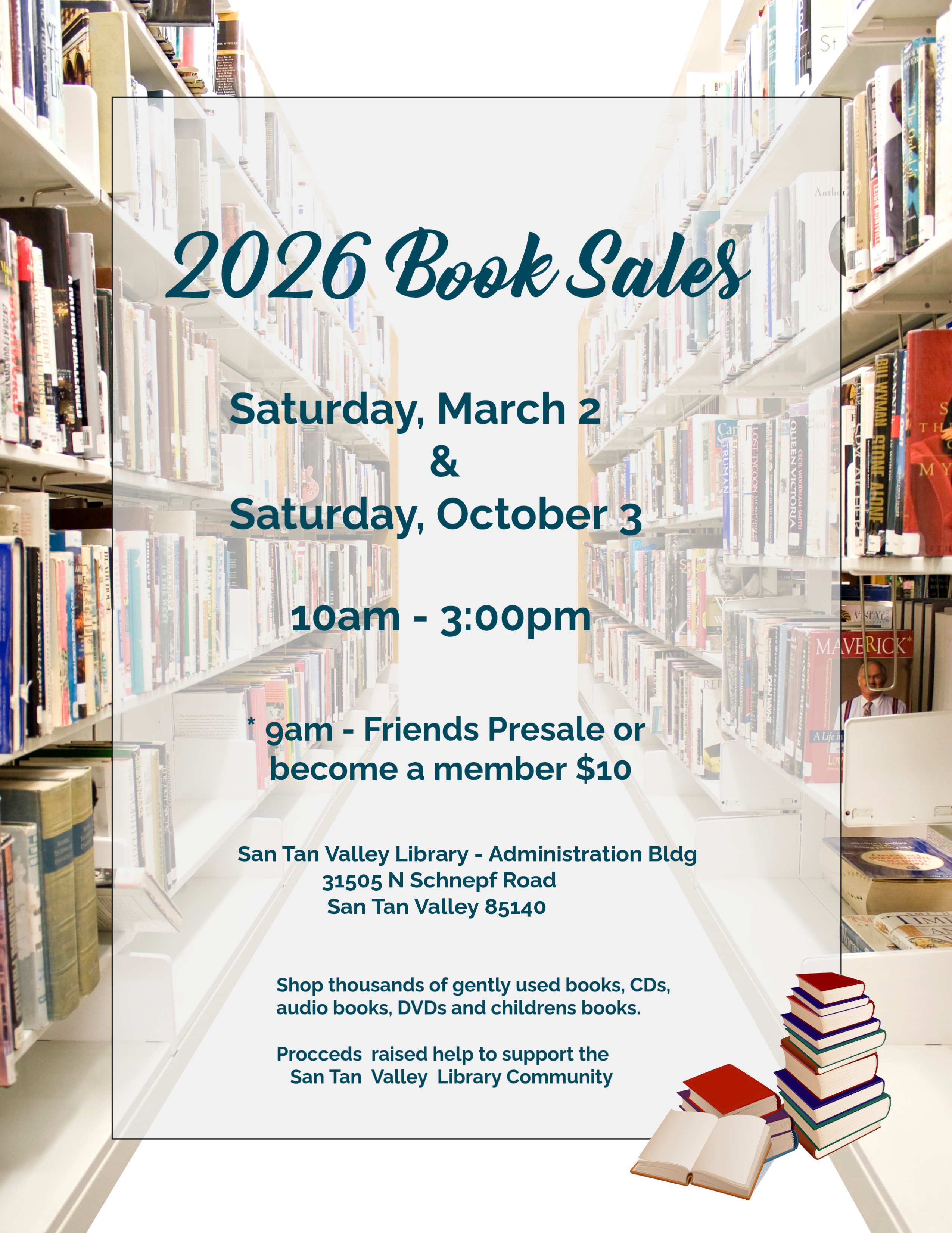 book sale flyer